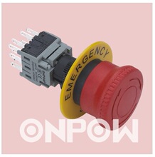 ONPOW �t���W����LAS1-BY 22TSB ���ټ�ͣ���o�_�P���i�����o22mm