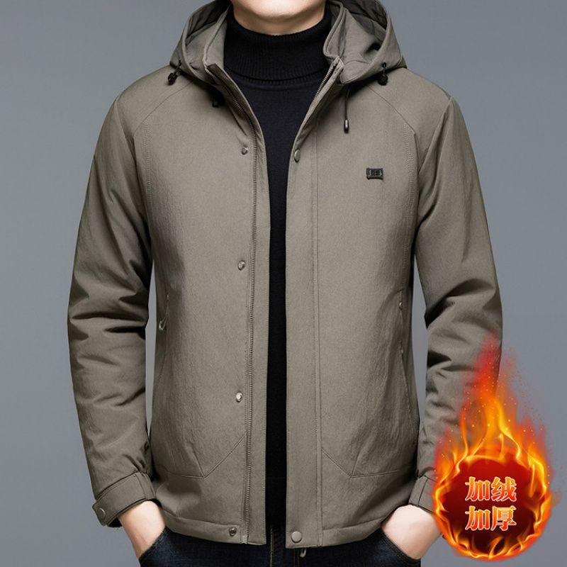 2026 New Men's Detachable Hooded Down-Filled Cotton-Padded Jacket