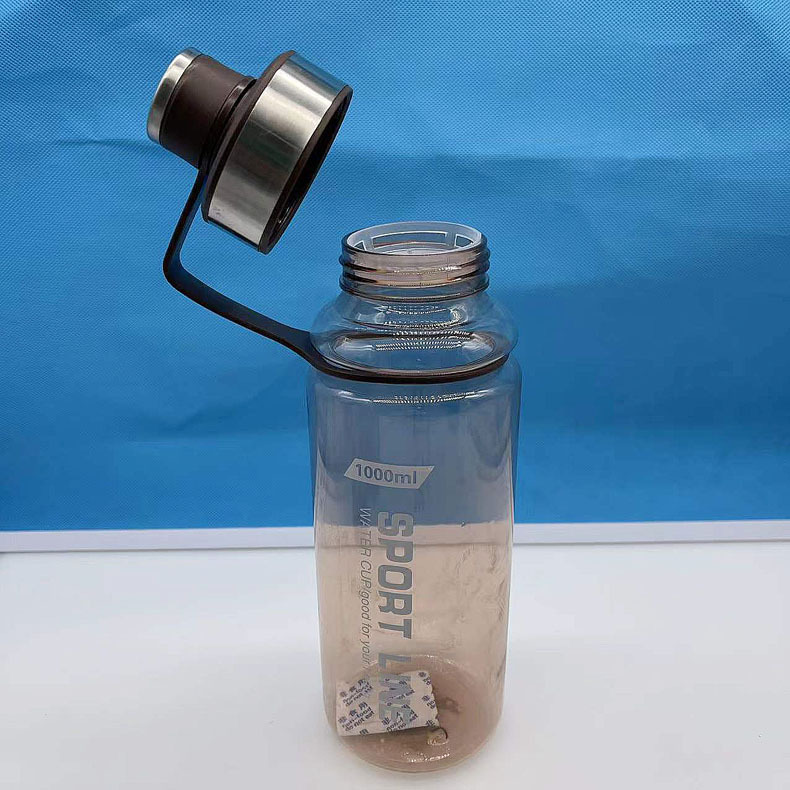 Nuevo al aire libre de gran capacidad deportes taza de agua taza de té de plástico portátil 1500ml taza de plástico taza de regalo de publicidad