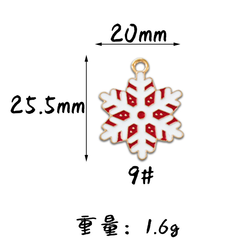 圣诞节圣诞老人手套袜子姜饼人滴油合金diy饰品配件耳环吊坠挂件|undefined