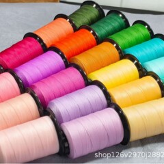 6股段染蜡线纯色圆蜡线手工编织diy手绳耐磨线材一卷约200米