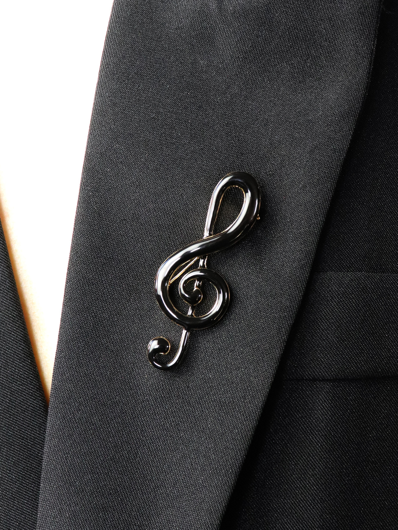 Original Academy Style Multicolor Handmade Enamel Notes Music Student Brooch Corsage Clothing Accessories