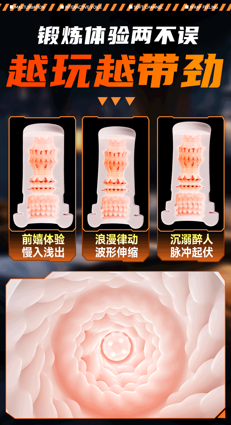 Fully Automatic App-Controlled Male Masturbator with Telescopic Heating and Realistic Vagina — detail image 29