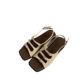 Fashion Sandals Women's Summer 2025 New Vintage French Style Fairy Style Beach Seaside Fashion Soft Flat Roman Shoes