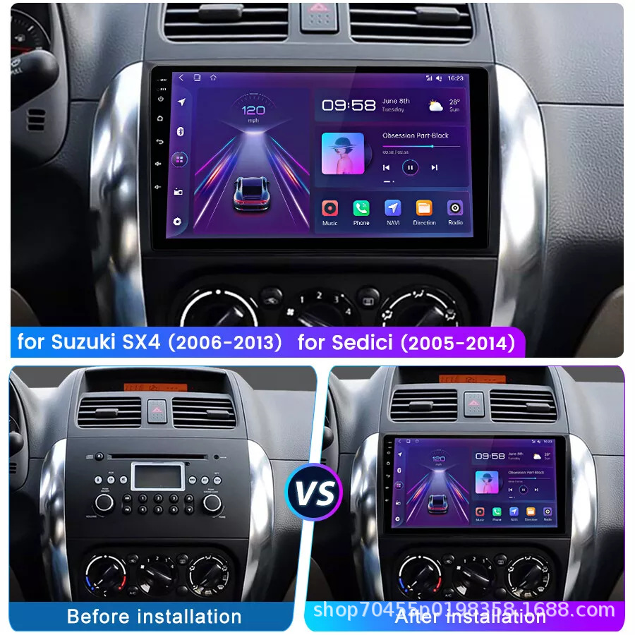 Suitable for 06-13 Changan Suzuki Suzuki Tianyu SX4 Android reversing image GPS car navigation