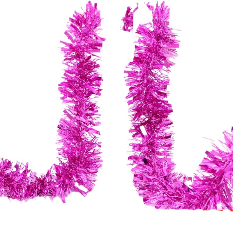 Venta caliente transfronteriza FIESTA DE Navidad decoración de vacaciones color raya celebración burbuja de color sólido raya de lana de seda cinta de guirnalda 2 m más loco