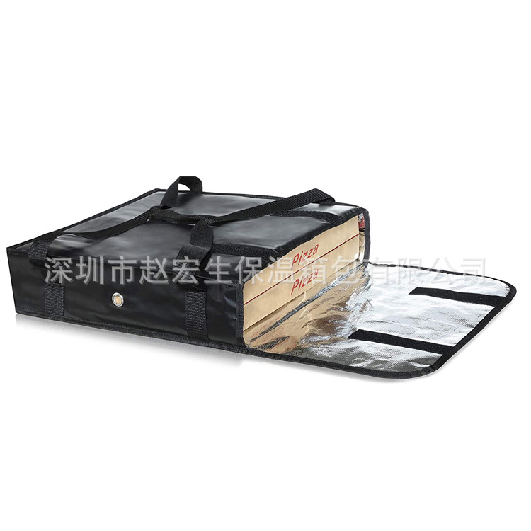 20 pulgadas 22 pulgadas de pizza para llevar bolsa de aislamiento de entrega de alimentos malla roja impermeable portátil grande cuadrado bolsa de pizza