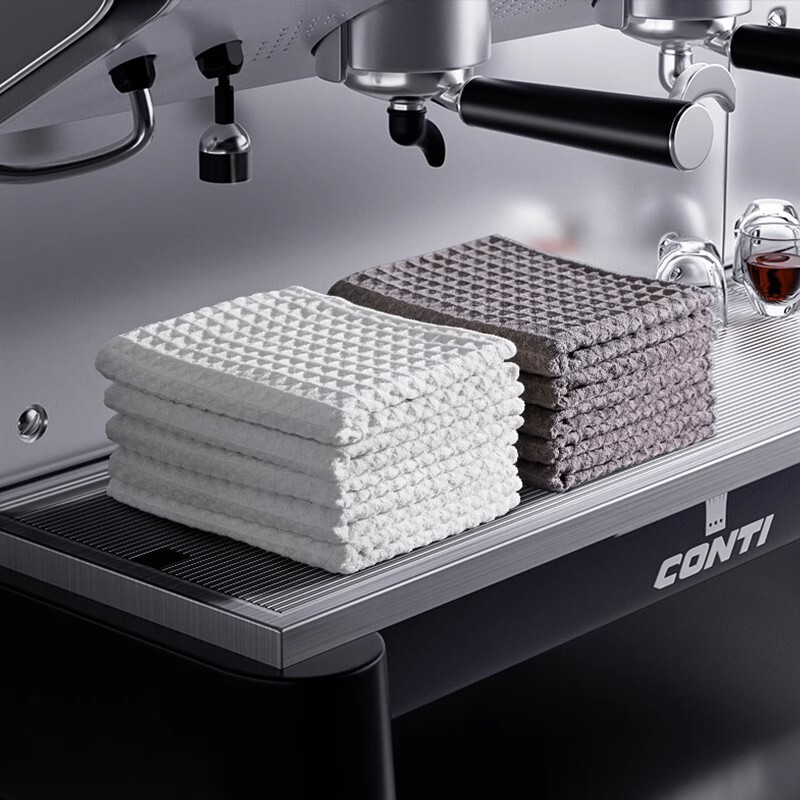 Barista's Special Cleaning Cloth, Bar Towel, Absorbent, Lint-Free, Quick-Drying, Coffee Machine and Milk Tea Shop Cleaning Cloth, Square Towel Barista's Special Cleaning Cloth, Bar Towel, Absorbent, Lint-Free, Quick-Drying, Coffee Machine and Milk Tea Shop Cleaning Cloth, Square Towel