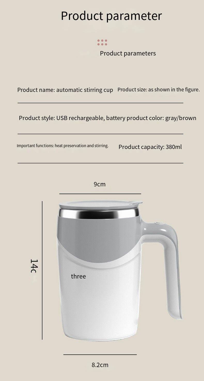 Háztartási keverőpohár mágneses töltésű keverőpohár kreatív ajándék csésze kávé keverőpálca csésze teljesen automatikus keverőpohár_voghion.com