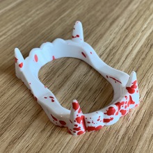 解压玩具万圣节整人玩具搞怪假牙套僵尸牙齿套装cosplay血假牙