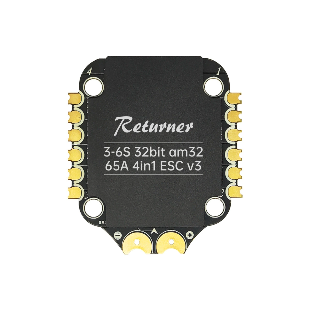Returner 3-6S 32Bit AM32 65A(4IN1) ESC V3 четырехвходовой электромеханический регулятор