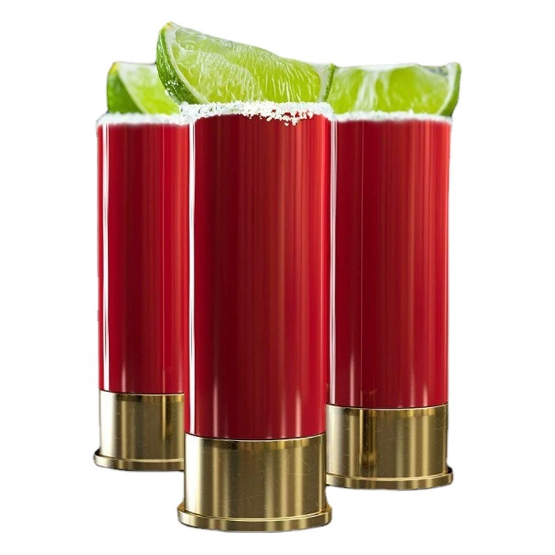 Фабрика Прямая продажа пуль стакан пластиковый 12GA shot glass кружка огненного стакана агавы красный стакан 45ml бокал для вина
