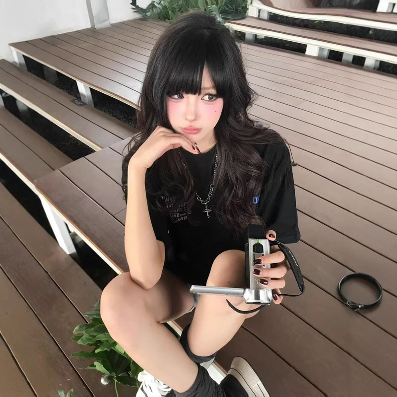Small Label Cut Label 2025 Pure Cotton Short-Sleeved T-Shirt Women's Printed Half-Sleeved T-Shirt Tops Trendy Lazy Men's Summer