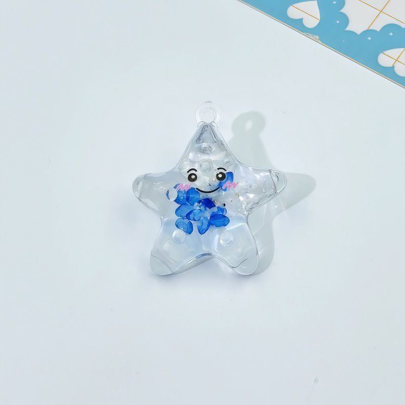 かわいい発光笑顔ヒトデ diy イヤリングネックレスペンダントキーホルダーペンダントアクセサリーアクリルジュエリーアクセサリー|undefined