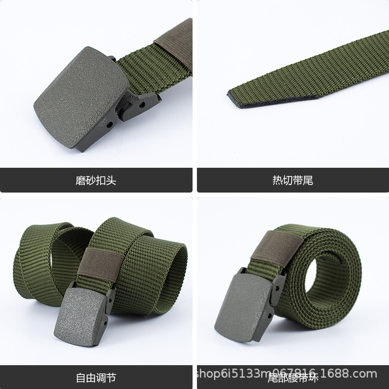 38 amplia transfronteriza Deportes nylon pantalones tácticos cinturón polipropileno hebilla automática cinturón tejido hombres y mujeres protección del medio ambiente pantalones cinturón