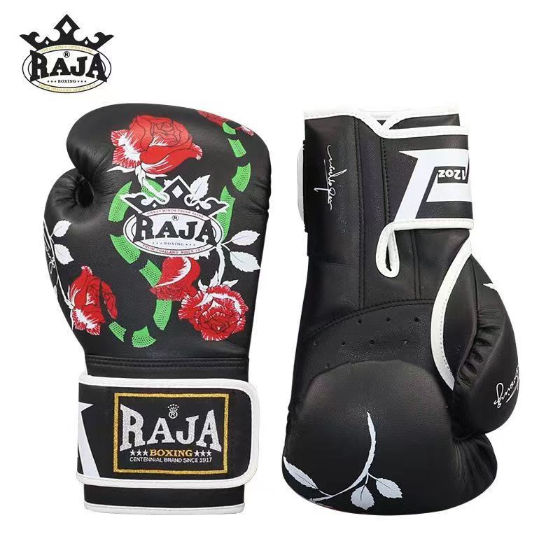 Rajaブランドボクシング散打トレーニング試合手袋格闘格闘成人男女ボクサー超繊維花色