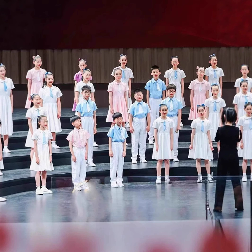 Детские костюмы хора для учащихся начальной школы, патриотическое стихотворение и речь, выпускной сезон костюмы и сценические костюмы