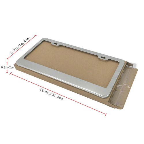 International foreign trade American specification aluminum alloy American style license plate holder license frame American specification license plate stand North American license plate border