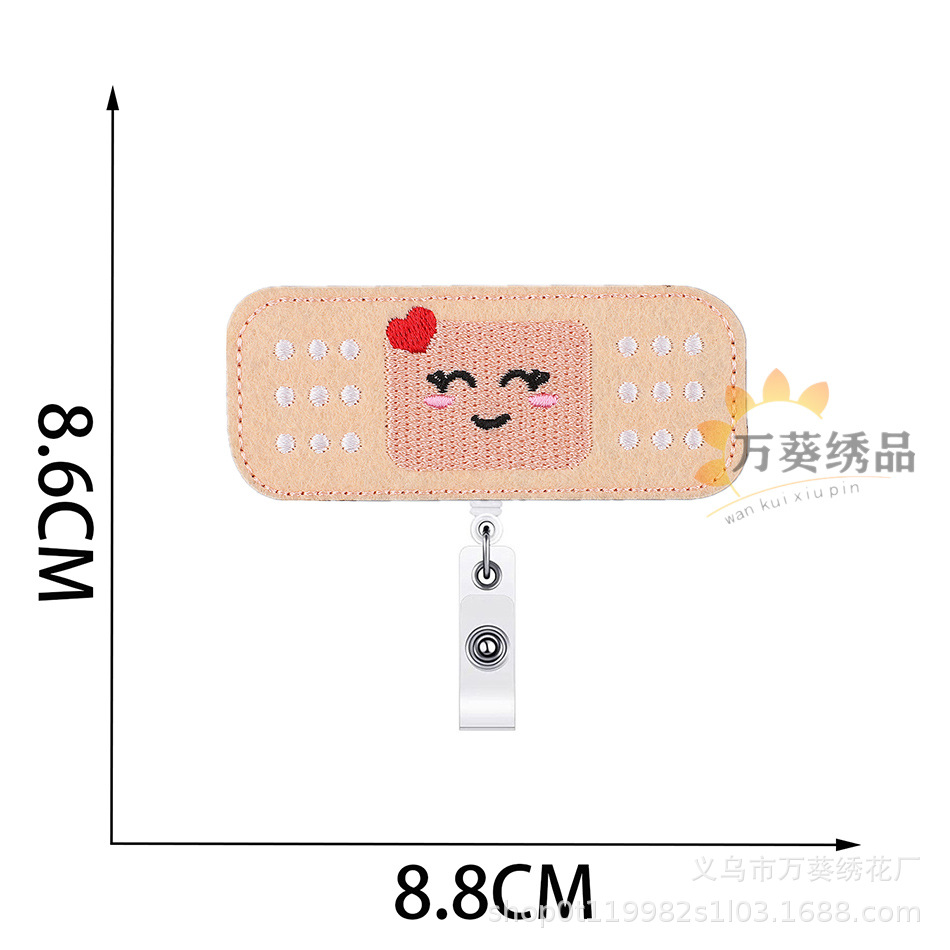 Enfermera Insignia fácil tirar hebilla bordado pegatinas de tela jeringa de dibujos animados parche pegatinas bolas de medicina equipo bordado etiqueta planchado