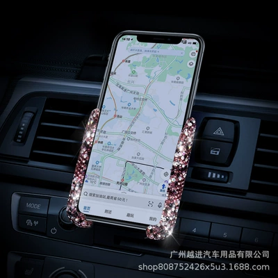 Other Automotive Interior Supplies Phone Holder Wholesale, Car Phone - clay-v-shaped-mobile-phone-holder-purple-diamond