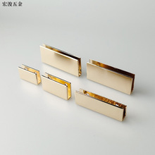 锌合金金属直条箱包配件金属包尾夹箱包服饰皮具配件拉尾夹侧夹
