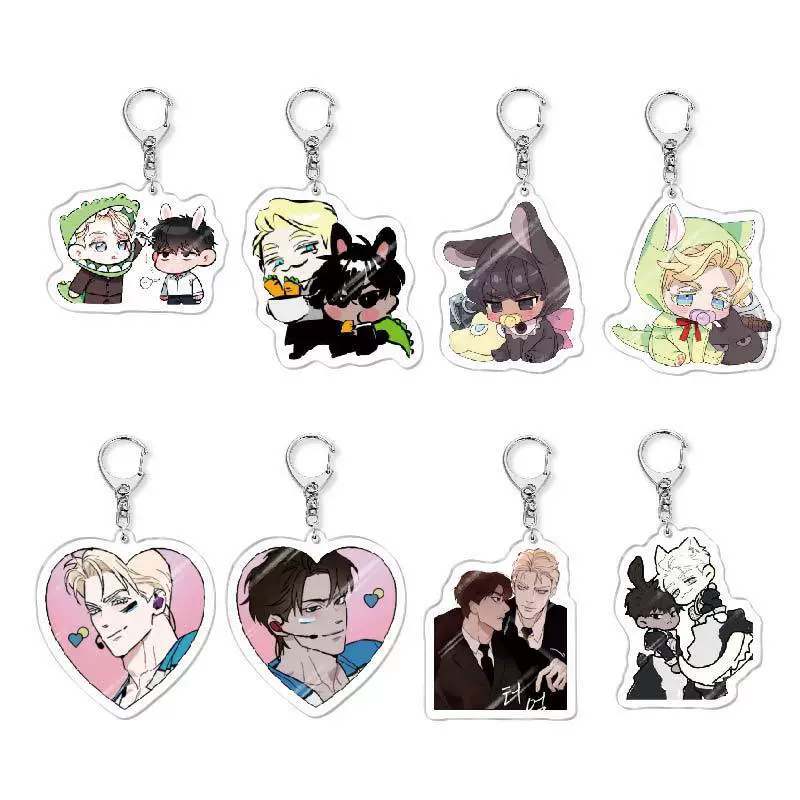 Two-dimensional peripheral acrylic keychain Korean comic code Anastasia pendant gift wholesale