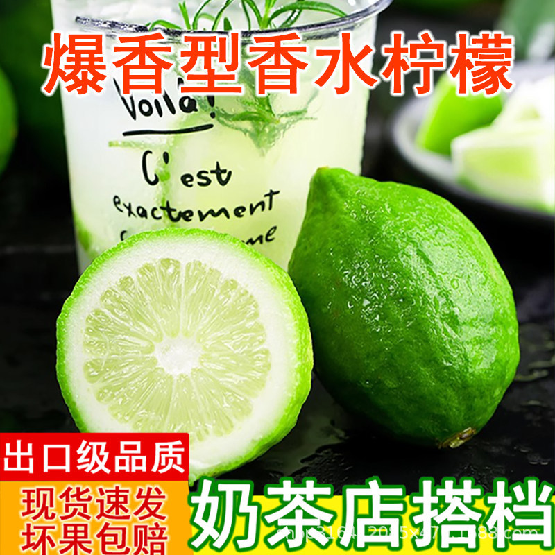 广东香水柠檬鸭屎香新鲜香柠檬奶茶店用柠檬茶顺丰无籽当季青柠