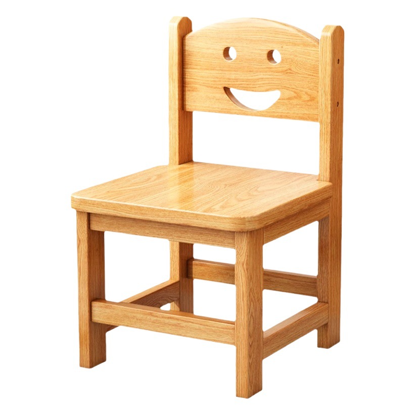 Taburete pequeño de madera maciza para uso doméstico, silla de estudiante con respaldo, taburete de madera para jardín de infantes, banco de madera, taburete de madera, taburete bajo.
