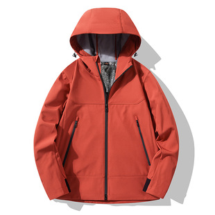 [Graphene] Soft Shell Outdoor Hiking Mountaineering Suit Jacket for Men and Women Lightweight Windproof and Waterproof