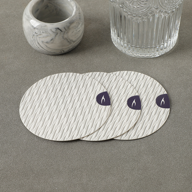 酒店专用一次性吸水杯垫纸垫宾馆美容院民宿客房纸质杯垫logo批发