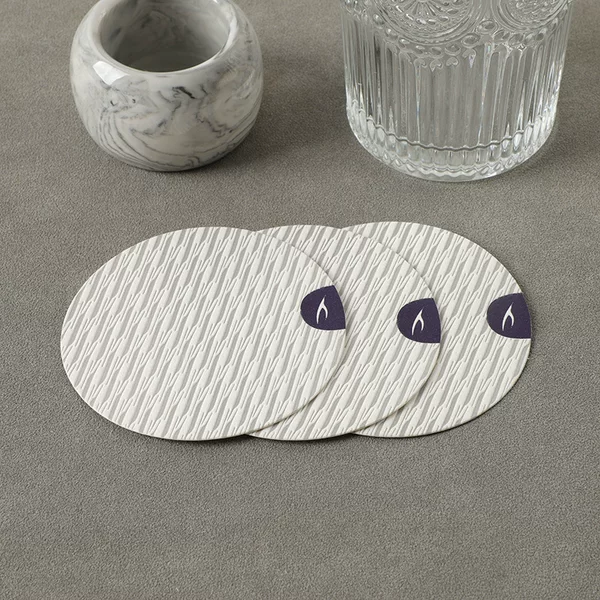 Hotel-Specific Disposable Absorbent Paper Coasters for Guesthouses, Beauty Salons, and B&B Rooms with Logo Wholesale