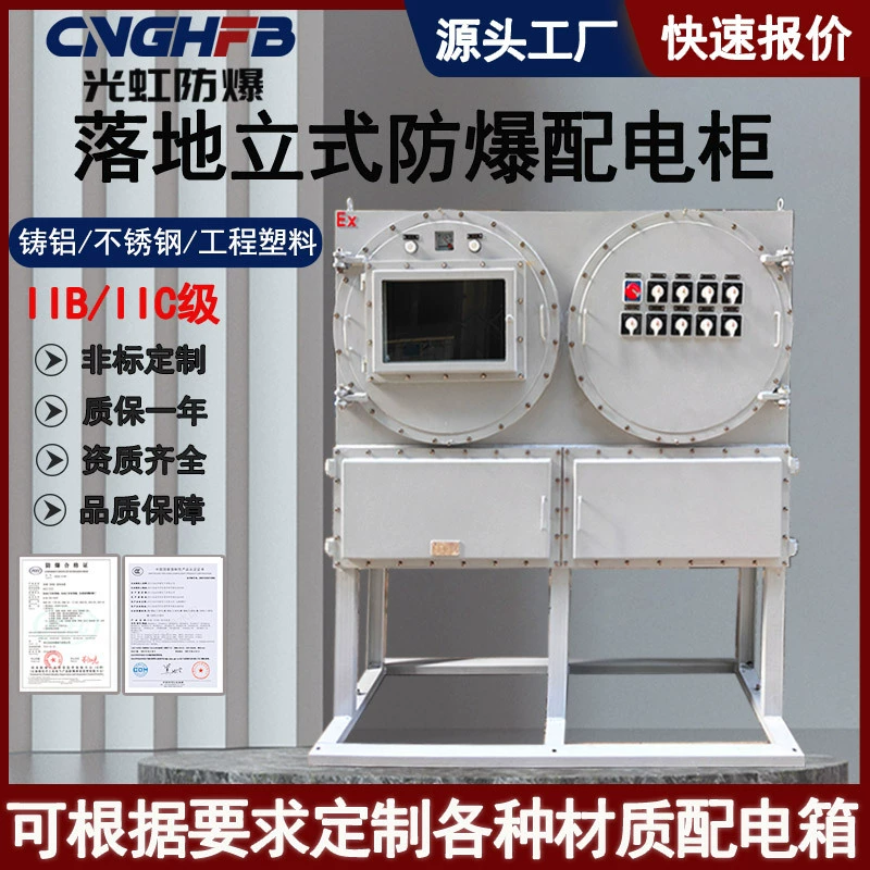Взрывозащищенный распределительный ящик Углеродистая сталь сварка освещения питания для обслуживания блока питания Сенсорный экран управления преобразованием частоты электрический шкаф