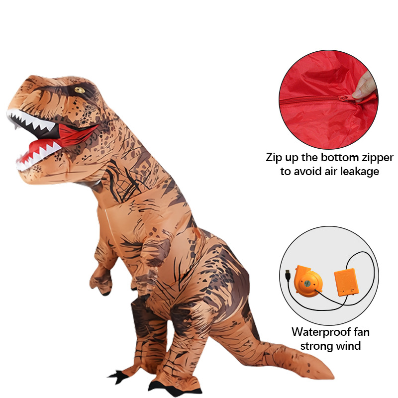 Halloween T-Rex trajes inflables para jugar a la fiesta accesorios extraños cosplay para adultos trajes inflables de dinosaurios