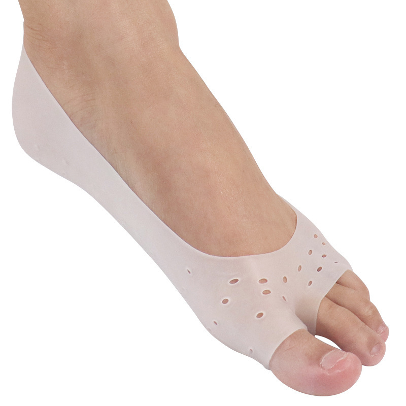 Gel Open Toe Boat Socks Men and Women Toe Socks Breathable Casual Socks Moisturizing Socks Anti-crack Full Foot Soft Wearing Socks