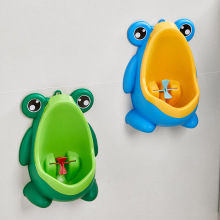 宝宝小便斗男童小便器男孩挂墙式青蛙卡通小孩尿壶男童站立式尿盆