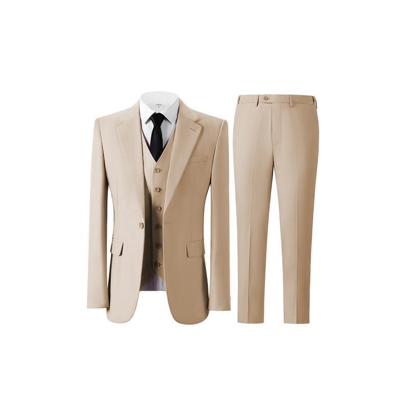 Ventas transfronterizas en caliente de comercio exterior, trajes de hombre, tres conjuntos de un solo botón delgado, traje de negocios formal