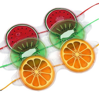 Best Sellers Cartoon fruit Gel Eye mask Cold Hot Face Relieve shading cosmetology Ice bag Skin-friendly Eye stickers