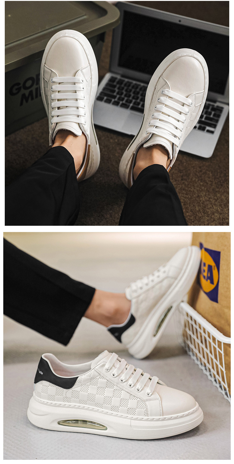 20243 Neue Sommer Atmungsaktive Platte Kappe Leder Rindsleder Sport Kleine Weiße männer Weiche Sohle Casual Schuhe_voghion.com