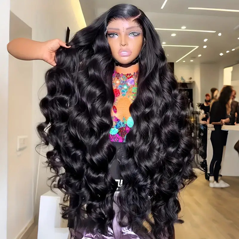 Lace Front Wig 亚马逊前蕾丝假发 女中分大波浪长卷发自然头套|undefined