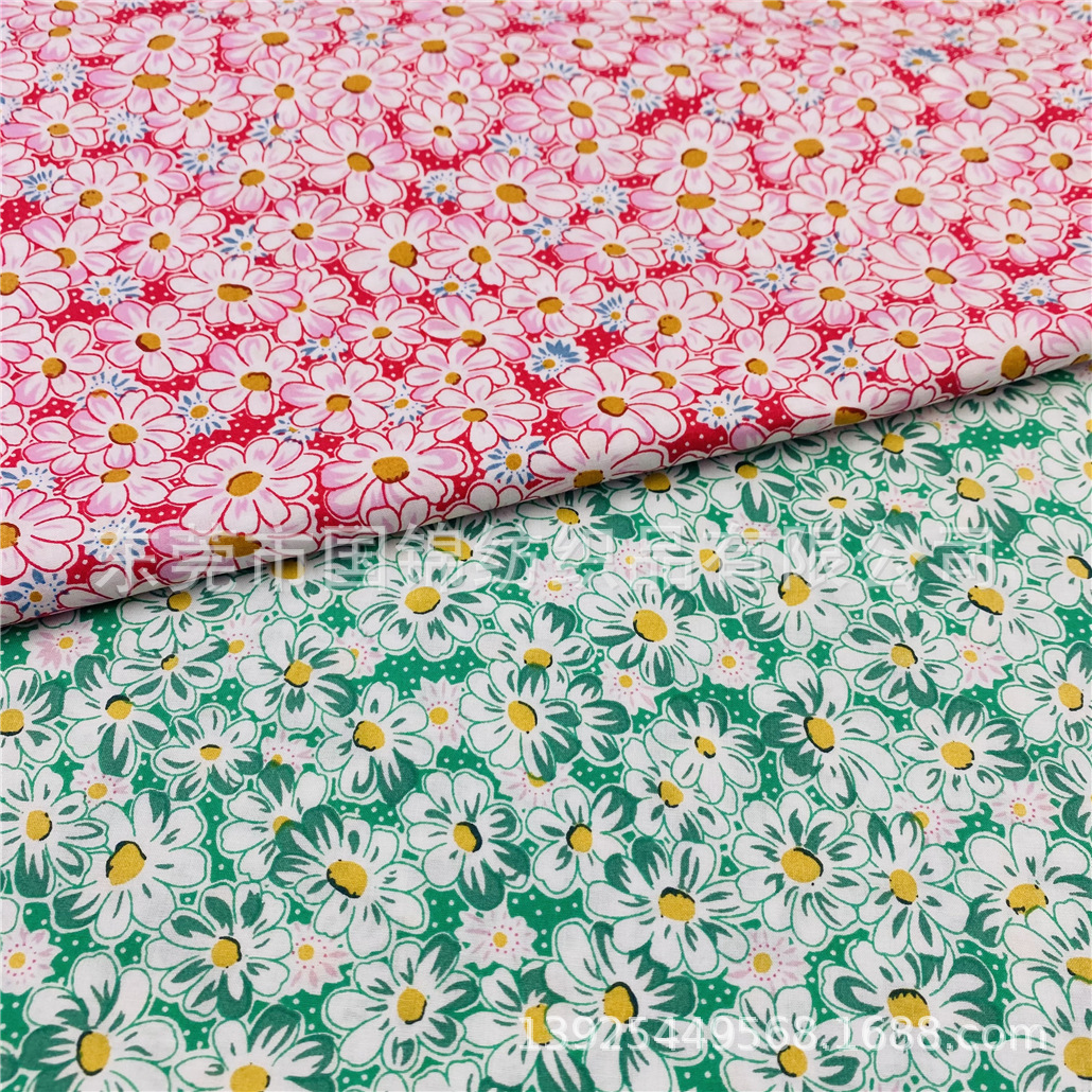 田园风小清新印花布 60支高密仿天丝印花 服装衬衣连衣裙面料