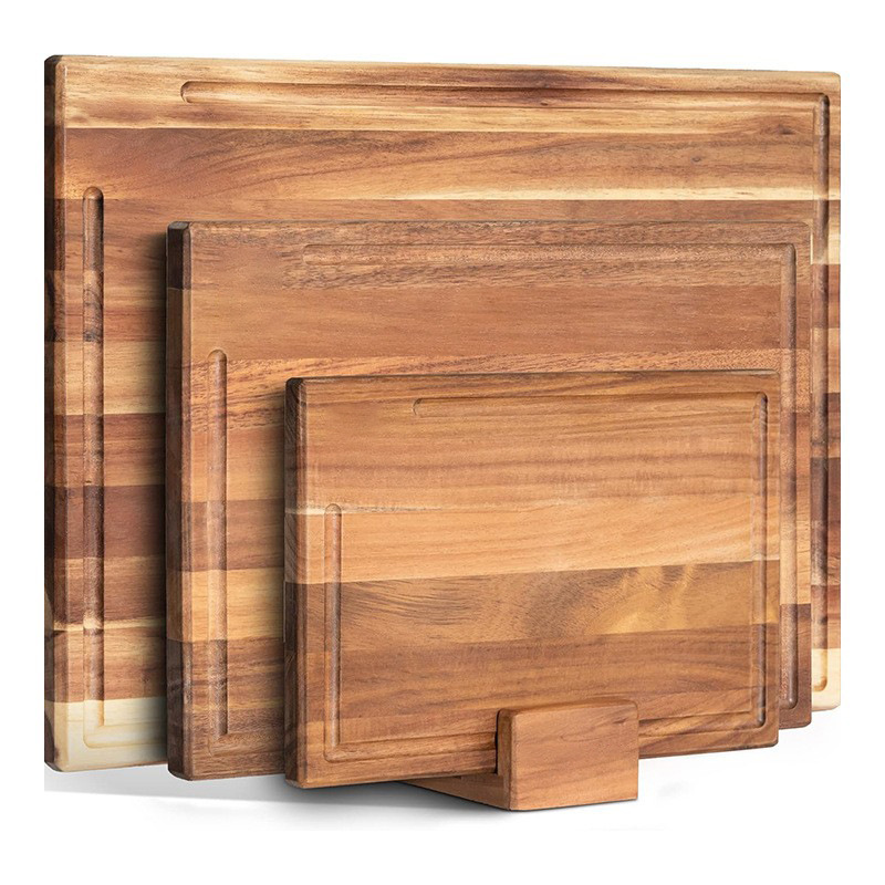 Clasificación de madera tablero de verduras multifuncional para el hogar tablero de corte de verduras conjunto de madera acacia tablero de rollo de frutas y verduras tablero de rollo