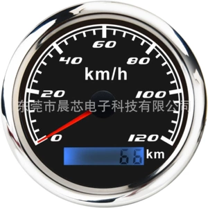 85mm Mühəndislik, gəmi, yaxta, avtomobil sürətölçəni Km/H, Mph, Knot