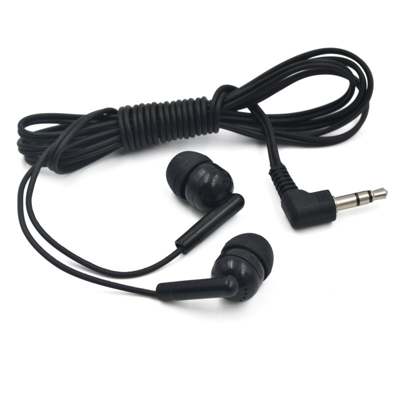 Factory Disposable Aviation Earphones, In-Ear Gift Earphones with Logo Printing, Bass Direct Plug Earphones, Wired Earphones