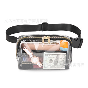 Lulu Transparent Waist Bag TPU Waterproof Outdoor Sports Waist Bag Crossbody Shoulder Bag Multifunctional Mobile Phone Change