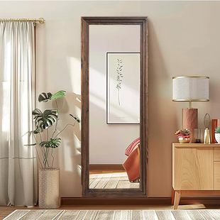 Customized Hot-Selling American Retro Full-Length Mirror for Home Girls' Bedroom Floor-To-Ceiling Mirror Entrance Wall-Mounted Non-Deformable Fitting Mirror