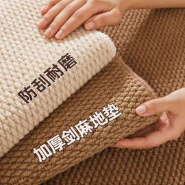 仿剑麻地毯客厅耐脏耐磨脚垫可裁剪入户门地垫家用可水洗防滑脚垫