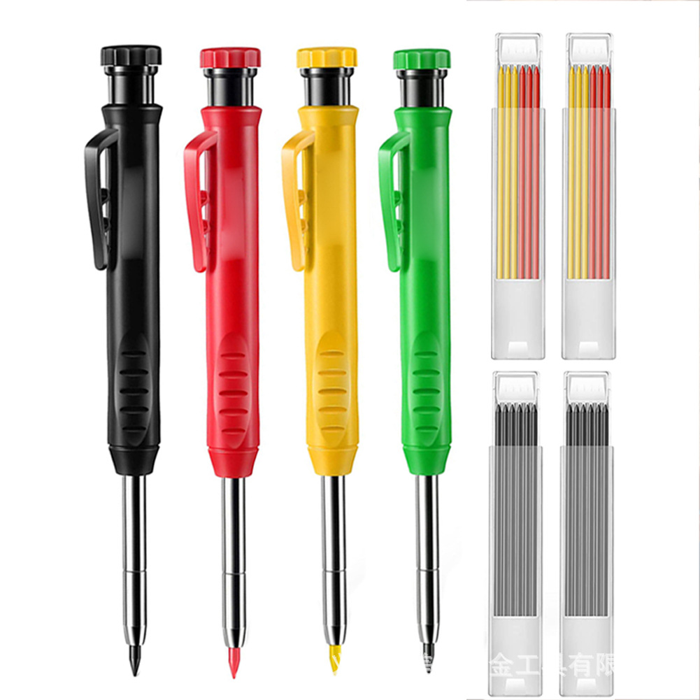 2.8mm深孔木工划线笔 专业工程木工铅笔可调节笔芯木工标记活动笔