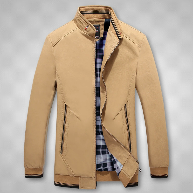 2021 Новый Топ Повседневная Свободная куртка мужская весенне-осенняя ветровка с воротником-стойкой Мужская выстиранная модная повседневная куртка