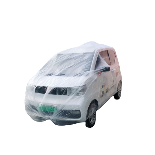 One-time car cover, dustproof, sunshade, waterproof, plastic transparent car suit, universal simple spray paint car cover