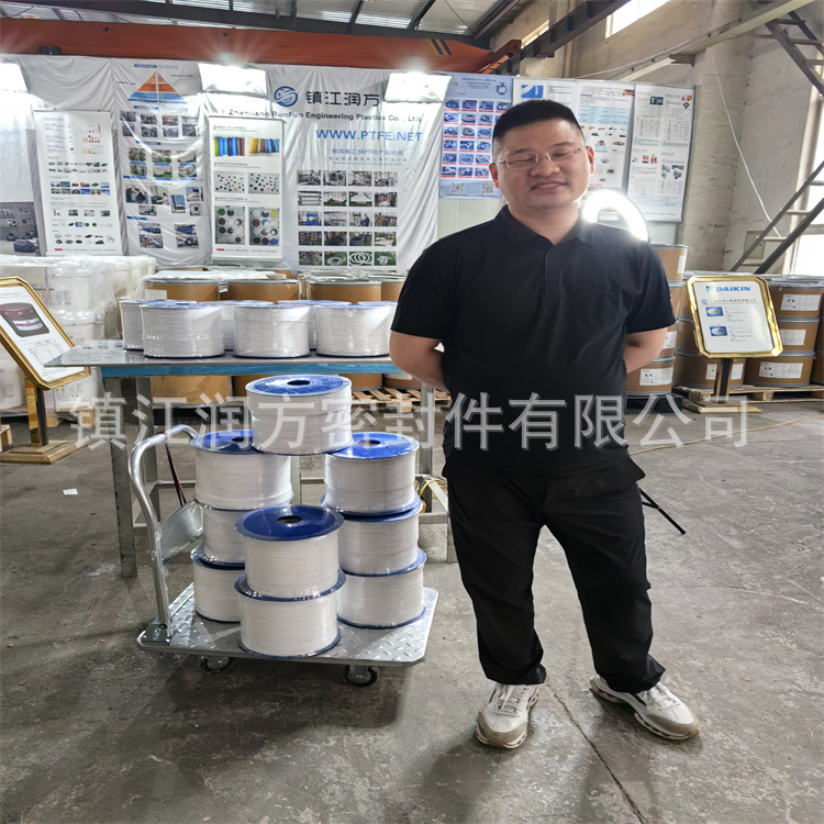 供应径向拉伸聚四氟乙烯膨体带PTFE弹性带塑料王F4密封条